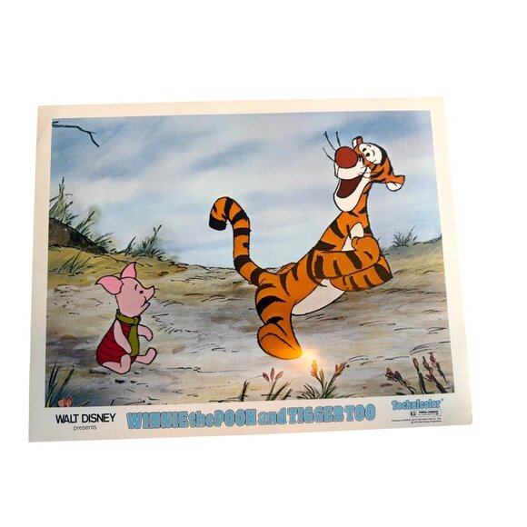 Vintage Walt Disney Winnie The Pooh And Tigger Too 1974 Lithograph Prints Set 4 - Picture 4 of 7